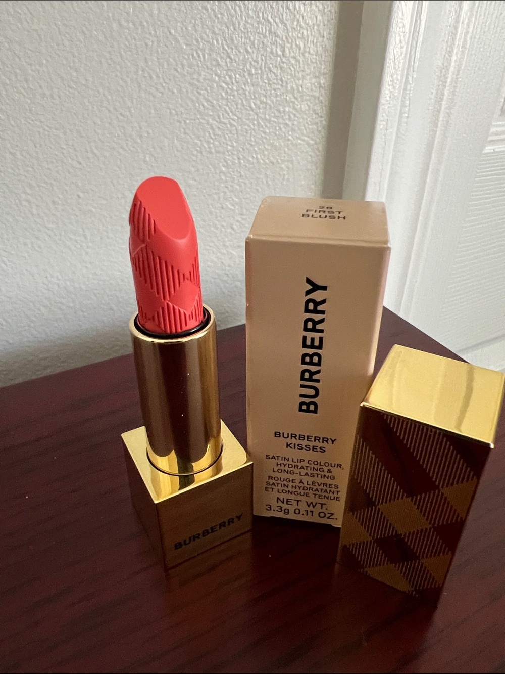 Burberry Kisses Satin Lipstick-First Blush